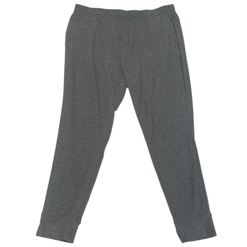 Rhone Reign Midweight Jogger Running Pants in Black Heather Gray Men's Large